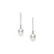 Akoya Leverback Earrings With Diamonds - 1