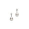 Classic Akoya Cultured Pearl And Diamond Drop Earrings - 1