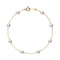 Akoya Cultured Pearl Station Bracelet in Gold - 1