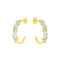 Amalfi Frenesia Green Amethyst Hoops - 1