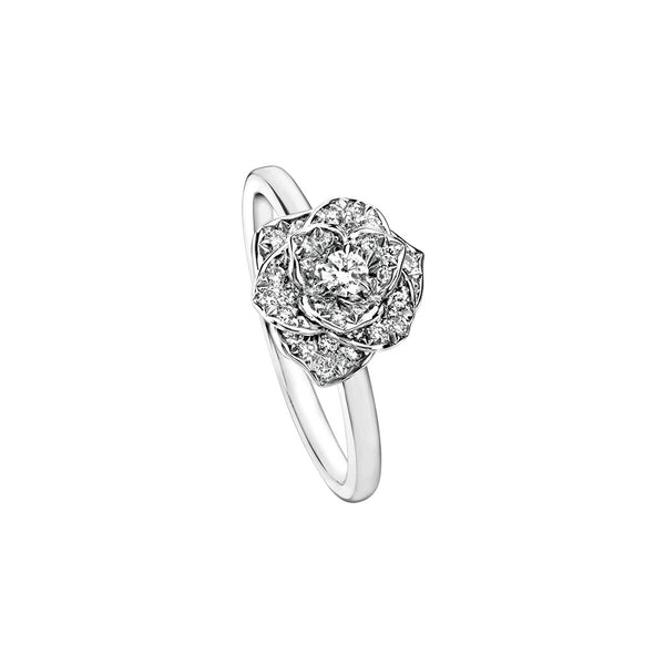 Piaget Rose Flower Pave Diamond 1.8mm Ring - 1