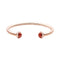 Possession Open Spinning Diamond And Red Carnelian Bangle - 1