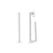 Small Rectangular Diamond Earrings - 1