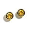 Gaia Round Stud Citrine Earrings - 1