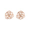 Piaget Rose Open Flower Stud 10mm Diamond Earrings - 1