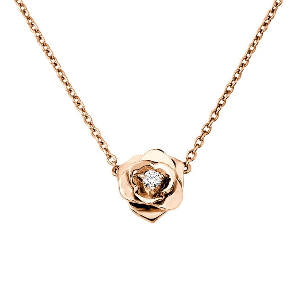 Piaget Rose Flower Diamond Pendant - 1