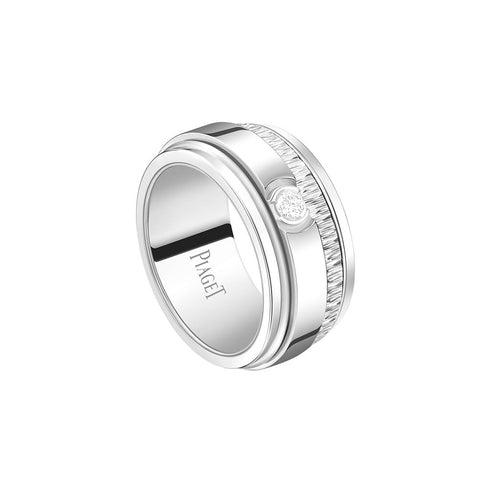 Possession Spinning Palace Decor Engraved Diamond 9.5mm Ring - 1