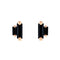 Amalfi Double Stack Black Mix Studs - 1