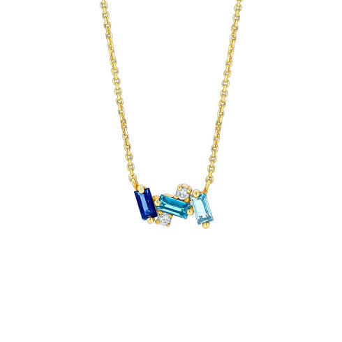 Amalfi Mini Burst Dark Blue Mix Pendant - 1