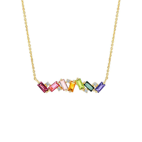 Amalfi Burst Rainbow Bar Pendant - 1