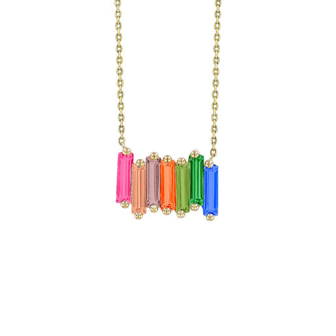 Amalfi Mini Burst Rainbow Bar Pendant - 1