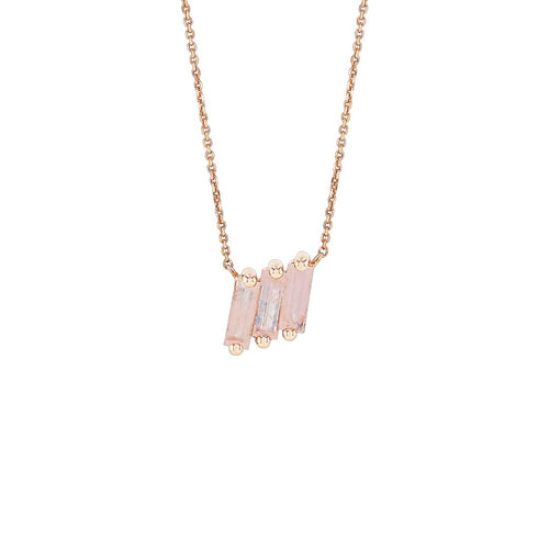 Amalfi Midi Rainbow Moonstone Pendant - 1