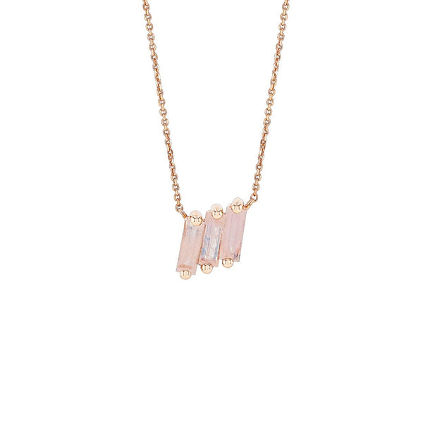 Amalfi Midi Rainbow Moonstone Pendant - 1