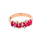 Amalfi Burst Pink Topaz Half Band - 1