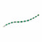 Yellow Gold Emerald And Round Diamond Alternating Tennis . Bracelet - 1