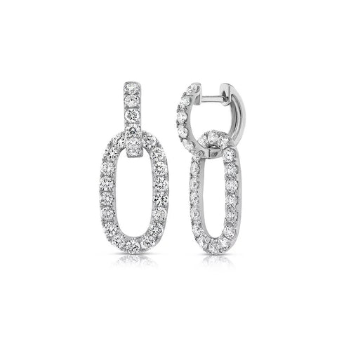 Diamond Link Earrings - 1