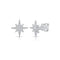 Star Burst Pave Stud Diamond Earrings - 1