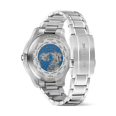 Montblanc 1858 GMT Black Stainless Steel Watch - 2