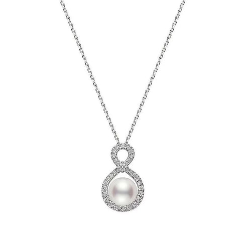 Ruyi Collection Akoya Cultured Pearl And Diamond Pedant - 1