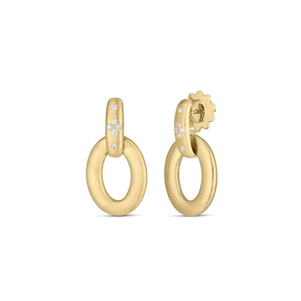 Duchessa Diamond Accent Satin Doorknocker Earrings - 1