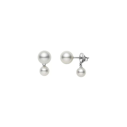Classic Akoya Cultured Pearl Earrings - 1