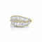 Sideways Palm Leaf Diamond Ring - 1