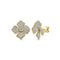 Diamond Flower Studs - 1