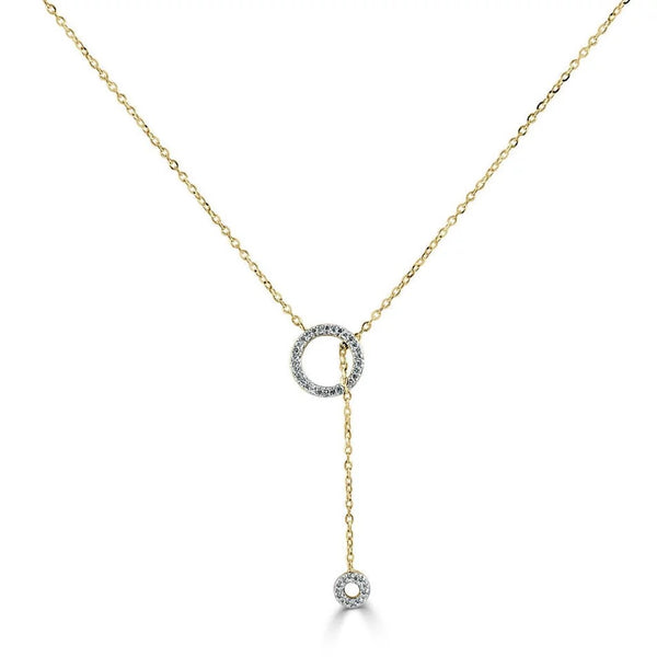 Diamond Circle Necklace - 1