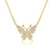 Diamond Butterfly Necklace - 1