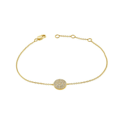 Diamond Disc Bracelet - 1