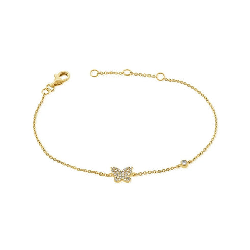 Diamond Butterfly Bracelet - 1