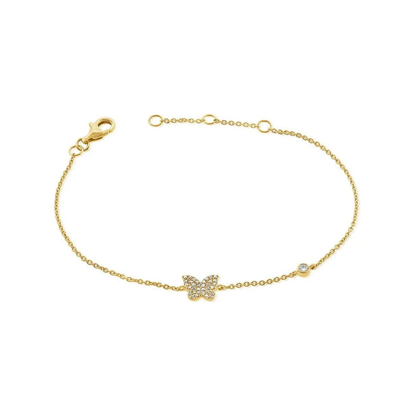 Diamond Butterfly Bracelet - 1