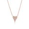 Heart Pave 0.48in Diamond Pendant - 1