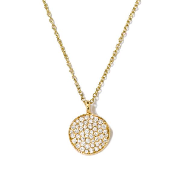 STARDUST Small Flower Pendant Necklace With Diamonds - 1