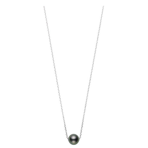 Japan Collections Pendant With Black South Sea Pearls - 1