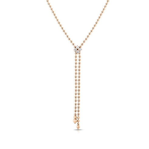 Love In Verona Diamond Flower Zipper Necklace - 1