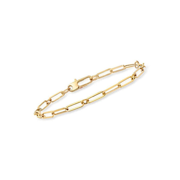 Alternating Oval Link Chain Bracelet - 1