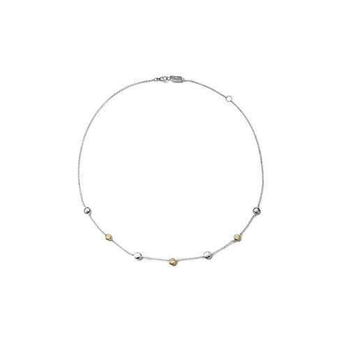 Stardust 7 Station Bezel Round Diamond Necklace - 1