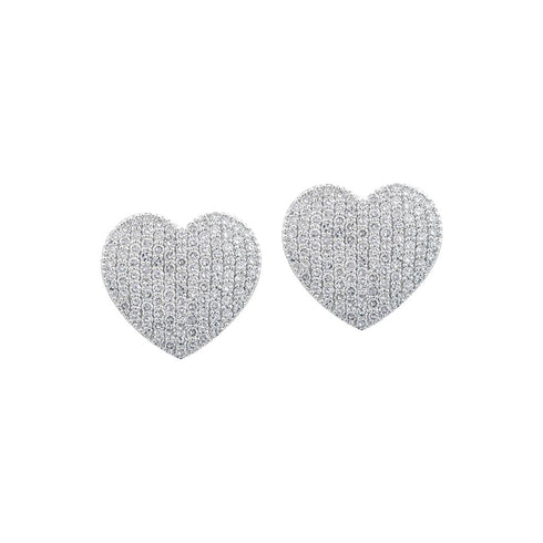 Medium Infinity Heart Studs - 1
