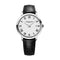 Toccata Classic Mens White Dial Quartz Black Leather Watch - 1
