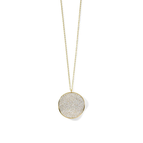 XL Flower Pendent Necklace With Diamonds - 1