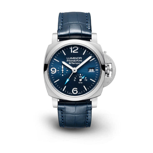 Blue Alligator Luminor BiTempo Watch - 1