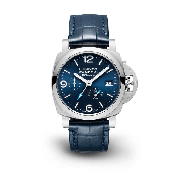 Blue Alligator Luminor BiTempo Watch - 1