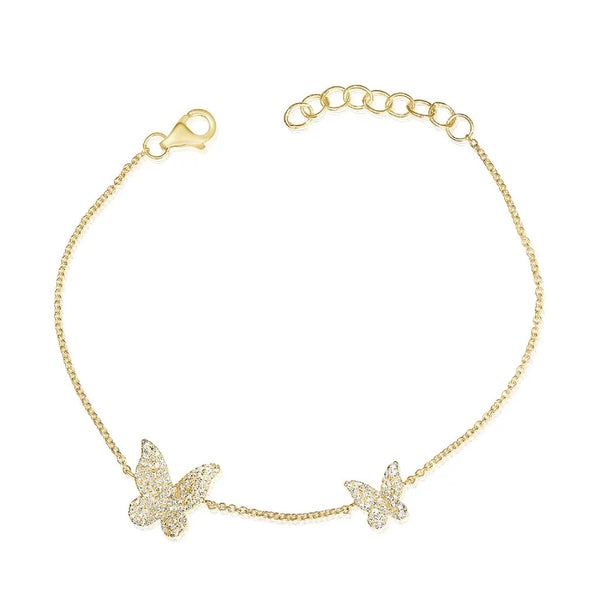 Diamond Butterfly Bracelet - 1