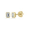 Emerald-Cut Diamond Studs - 1