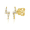 Lightning Bolt Stud 0.43mm Diamond Earrings - 1