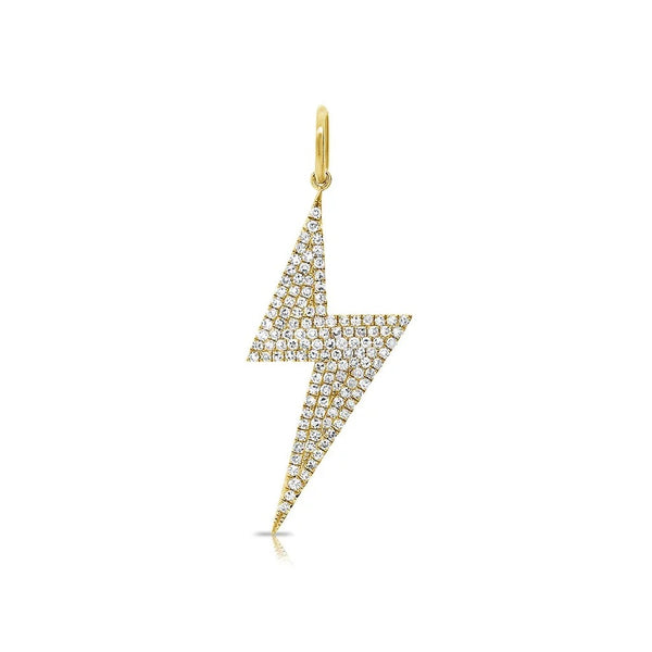Diamond Lightning Bolt Charm - 1