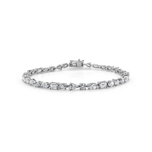 Multi-Cut Diamond Bracelet 5.60ctw - 1
