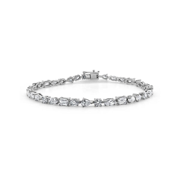 Multi-Cut Diamond Bracelet 5.60ctw - 1