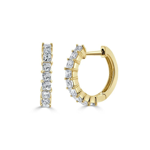 Huggie Diamond Earrings 0.71ctw - 1